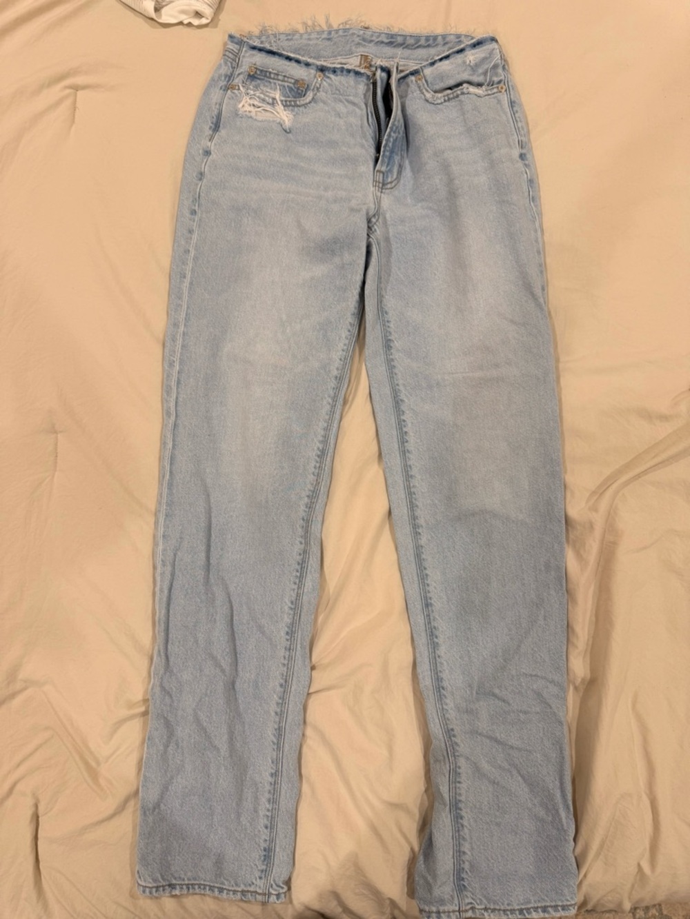 American Eagle Outfitters Light Wash Straight Leg Jeans